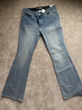 White House Black Market Light Wash Flare Jeans